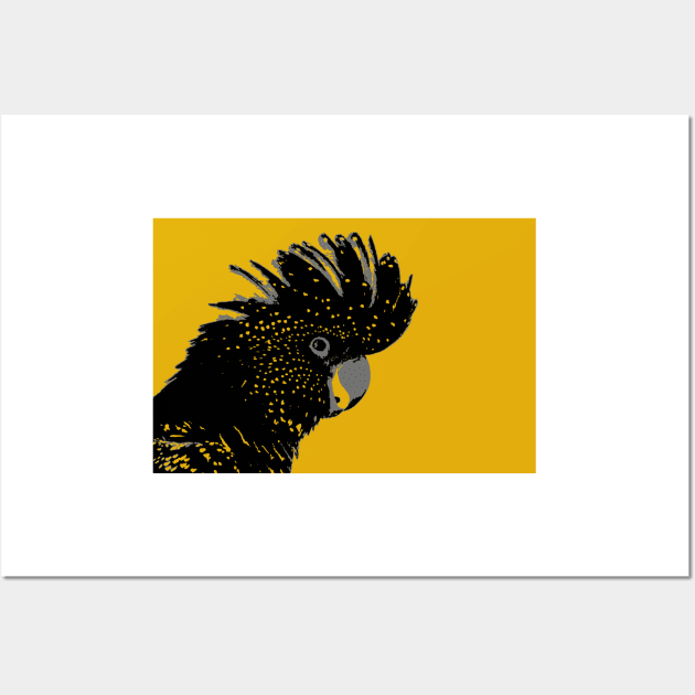 Black cockatoo Wall Art by CreatureM